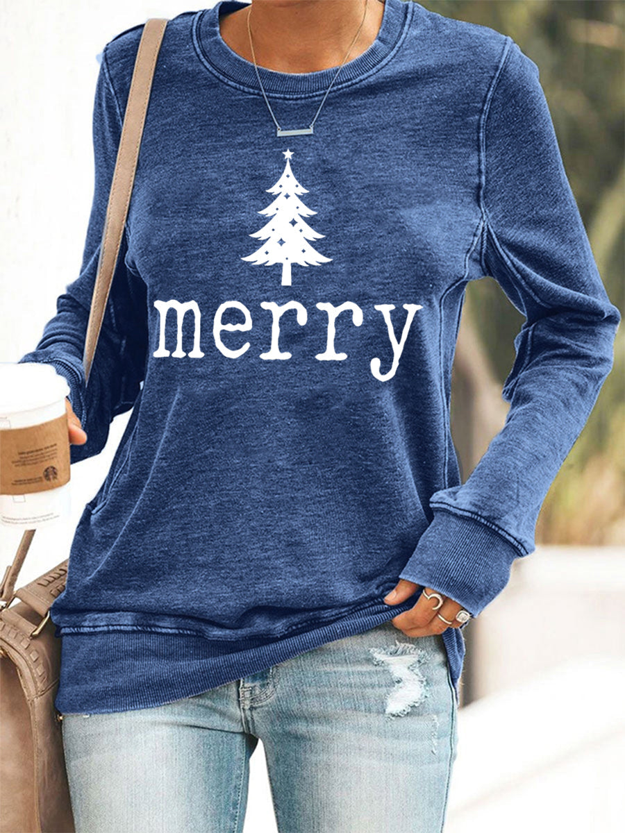 Women's Merry Christmas Casual Sweatshirt