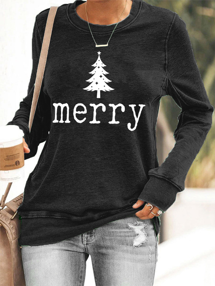 Women's Merry Christmas Casual Sweatshirt