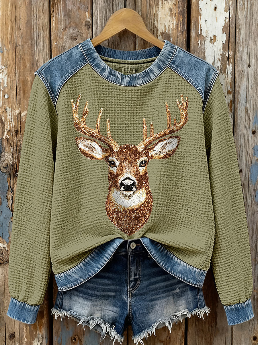 Women's Elk Waffle Sweatshirts