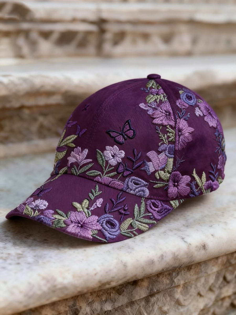 Unisex Retro Bohemian Floral Print Casual Hat