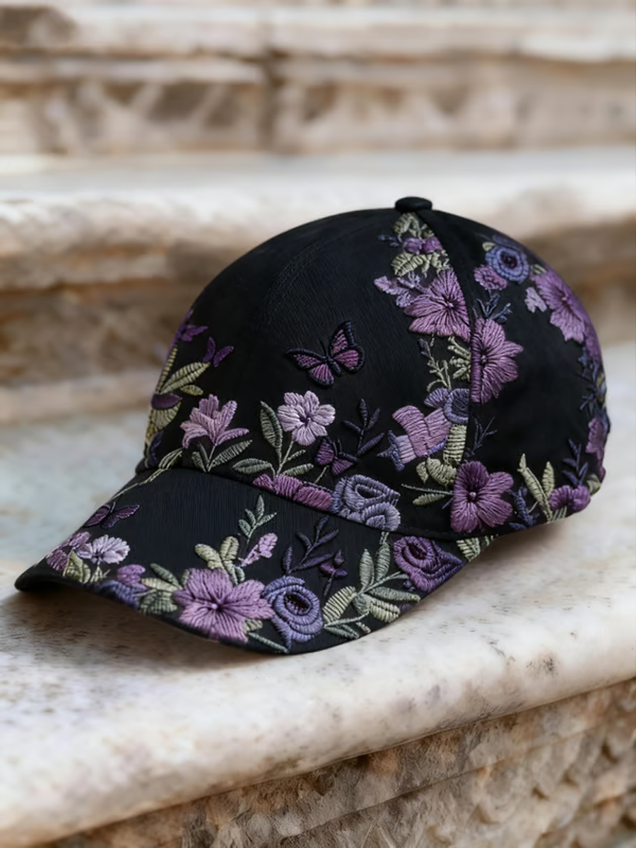 Unisex Retro Bohemian Floral Print Casual Hat
