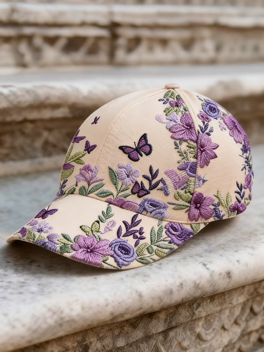 Unisex Retro Bohemian Floral Print Casual Hat