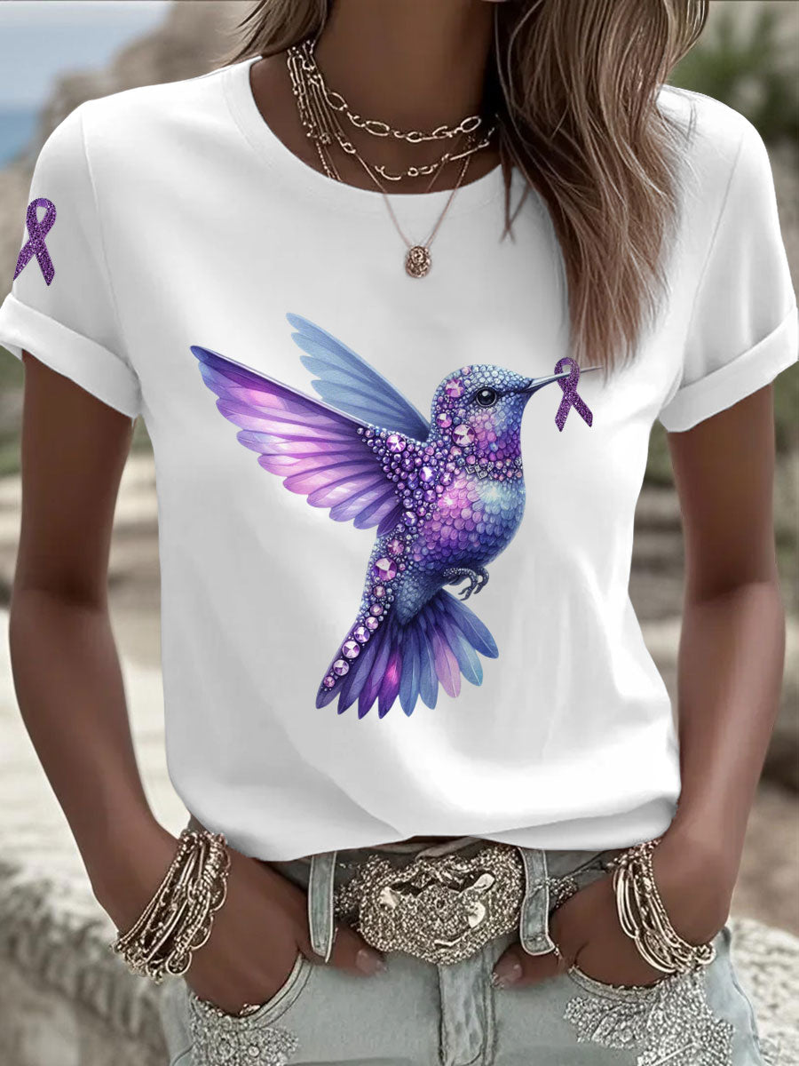 Women's Alzheimer's Hummingbird T-shirts
