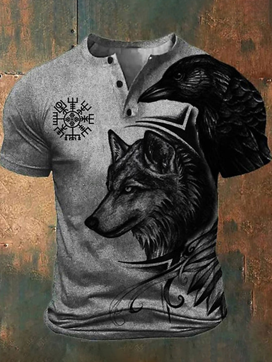 Men's Viking Wolf Totem T-shirt