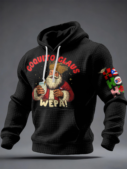 Men's Funny Puerto Rico Christmas Printed Tops