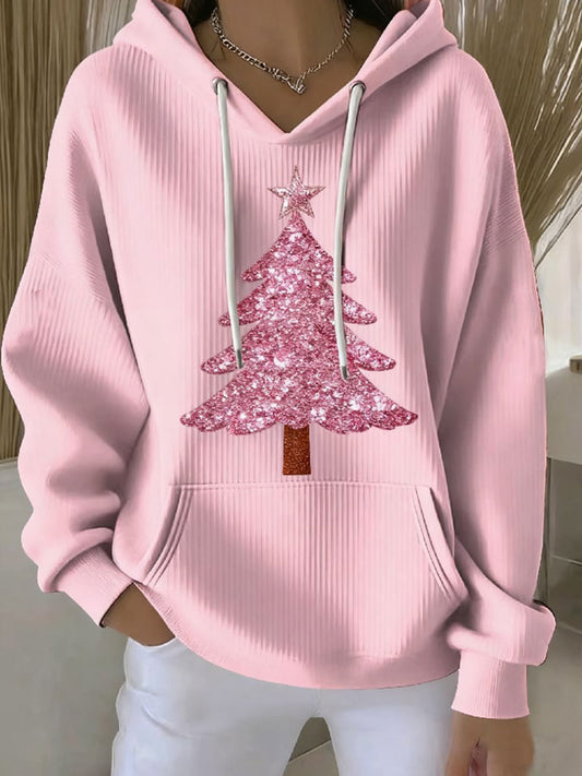 Women's Casual Christmas Tree Hoodie
