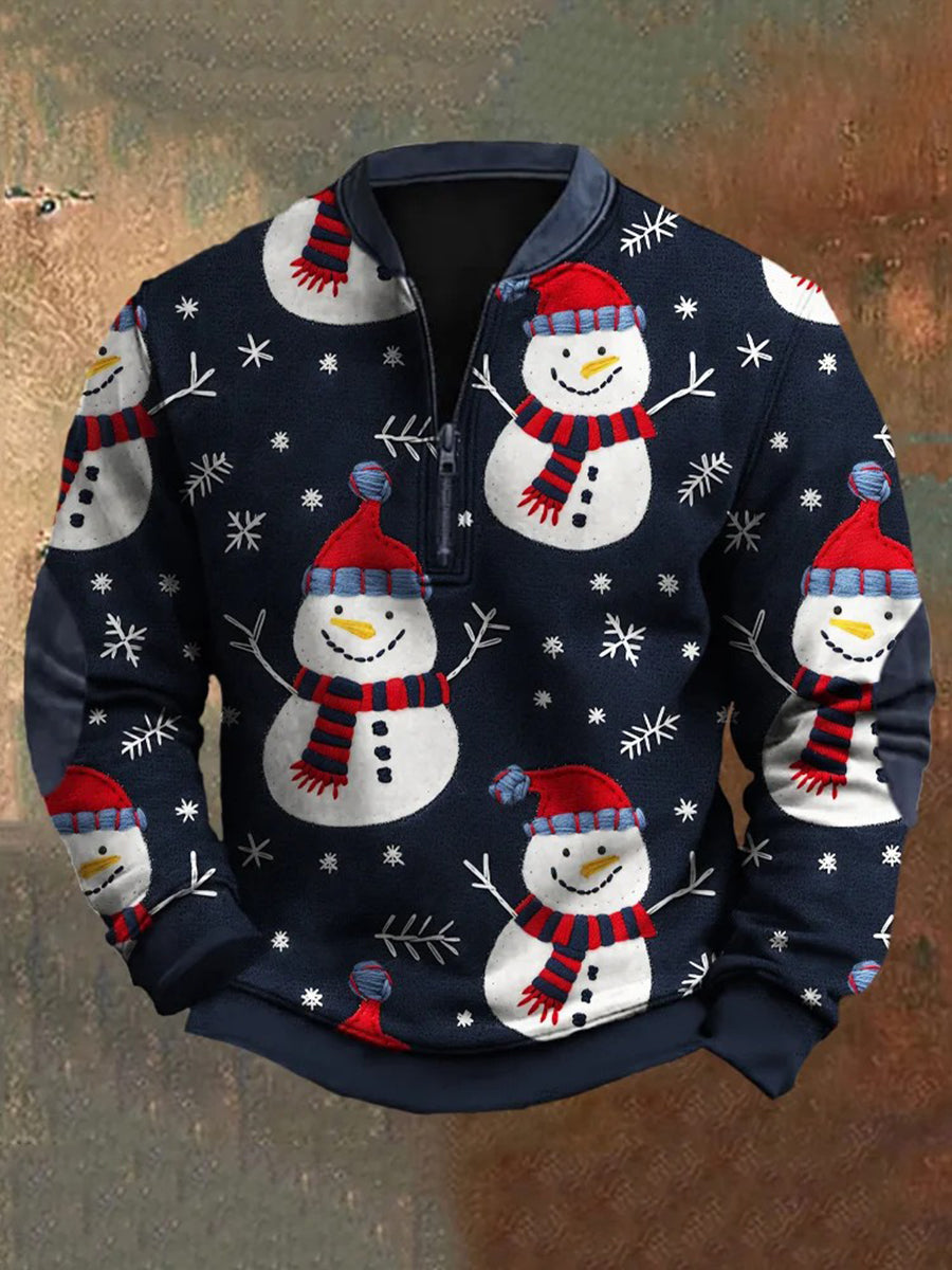 Men's Retro Christmas Printed Sweatshirt