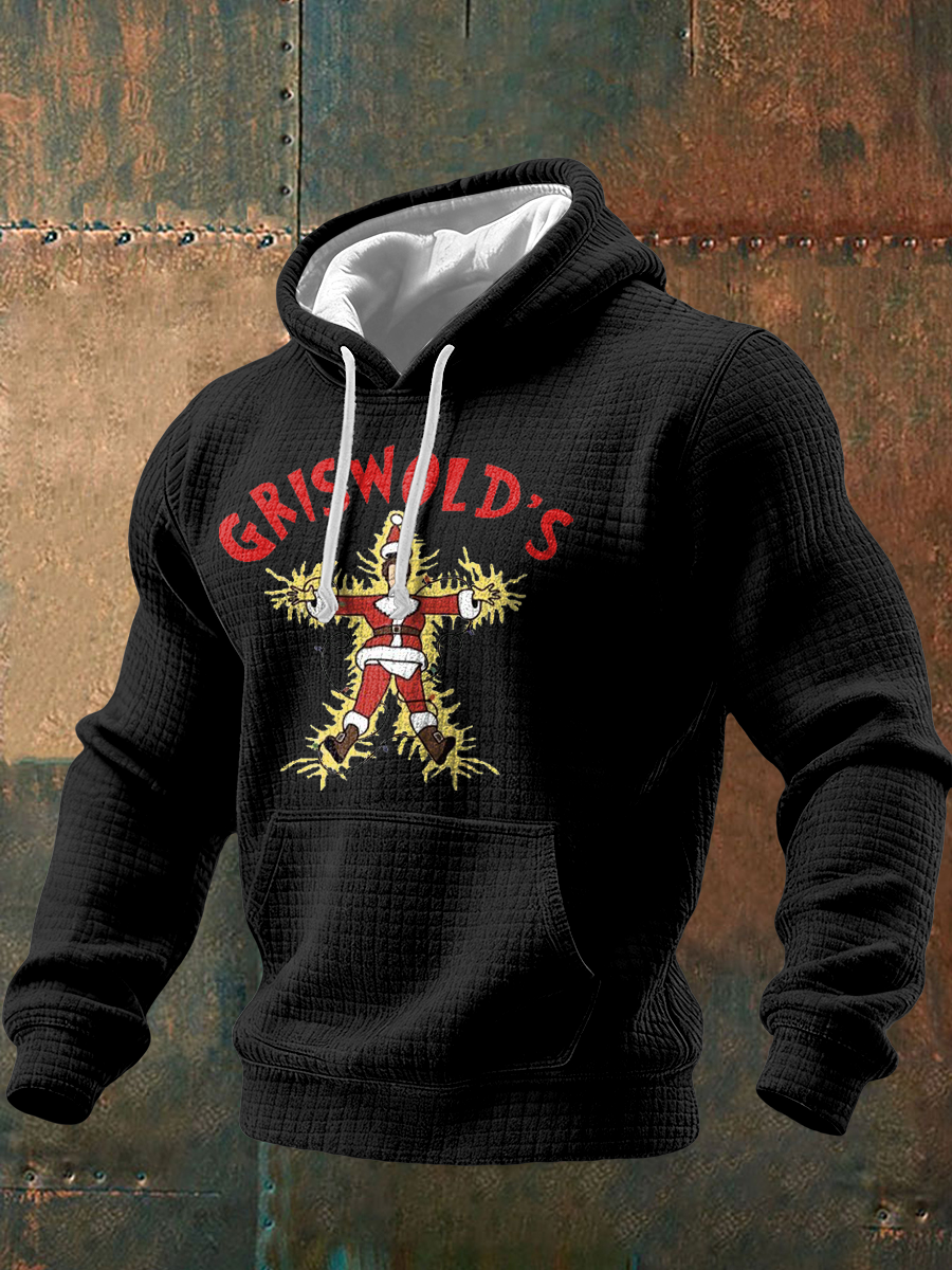 Men's Funny Christmas Printed Hoodie
