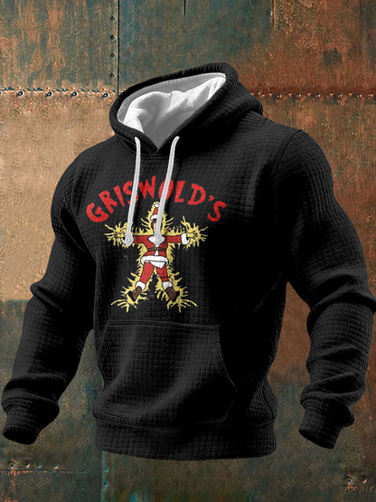 Men's Funny Christmas Printed Hoodie