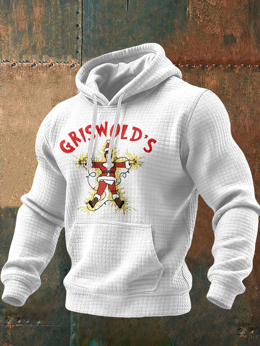 Men's Funny Christmas Printed Hoodie