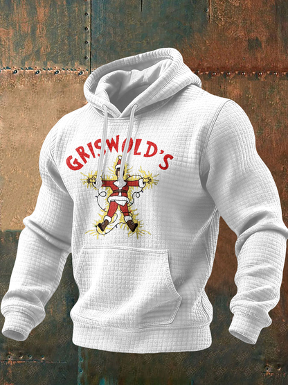 Men's Funny Christmas Printed Hoodie