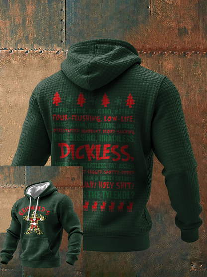 Men's Funny Christmas Printed Hoodie