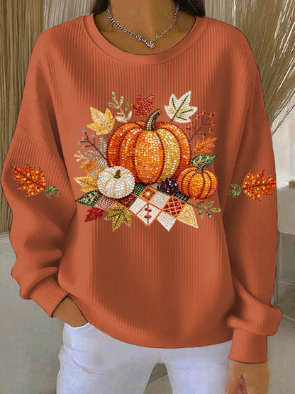 Women's Thanksgiving Print Casual Sweatshirt