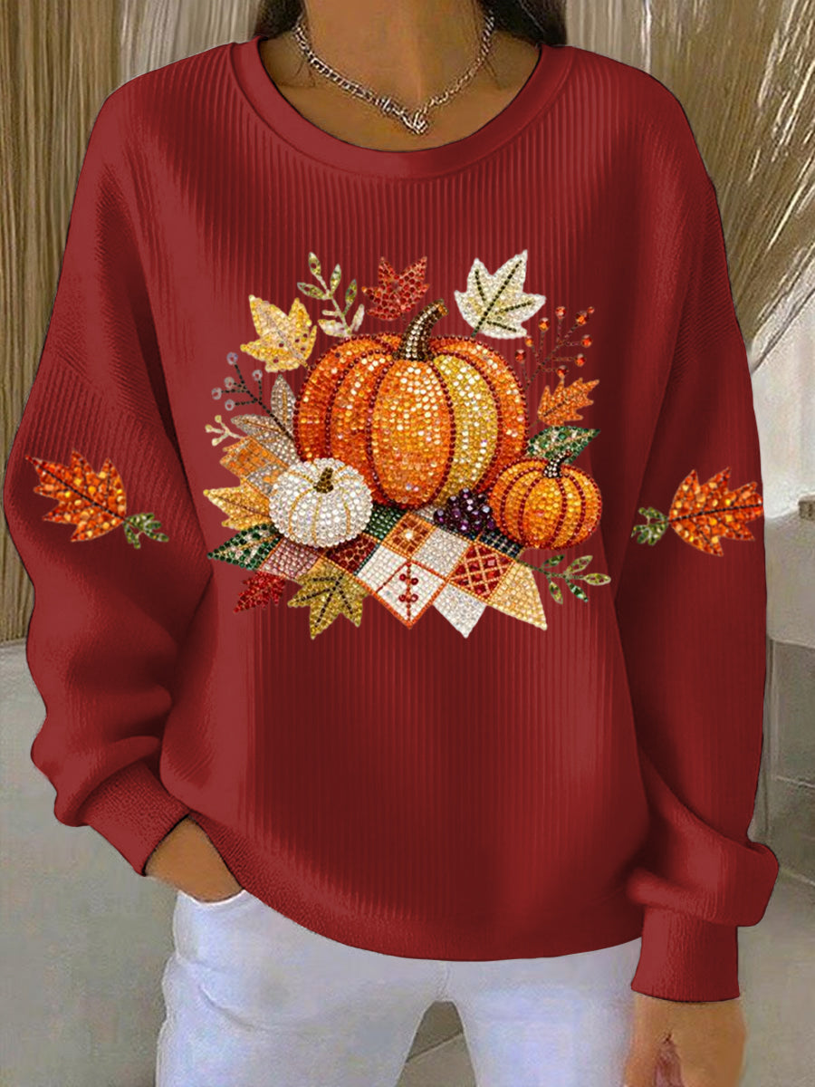 Women's Thanksgiving Print Casual Sweatshirt