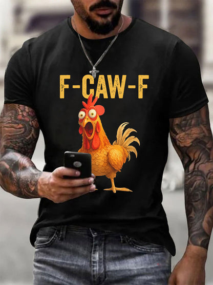 Men's Thanksgiving Turkey F-Caw-F Short-sleeved T-shirt