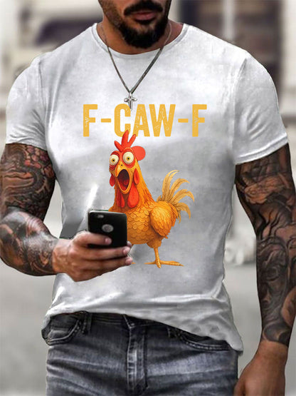 Men's Thanksgiving Turkey F-Caw-F Short-sleeved T-shirt
