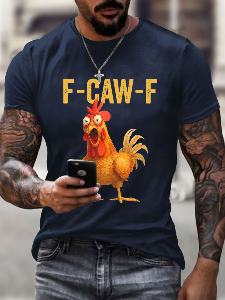 Men's Thanksgiving Turkey F-Caw-F Short-sleeved T-shirt