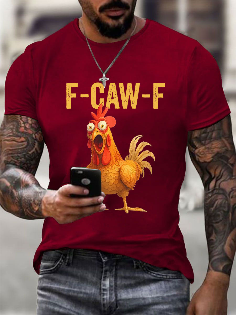 Men's Thanksgiving Turkey F-Caw-F Short-sleeved T-shirt