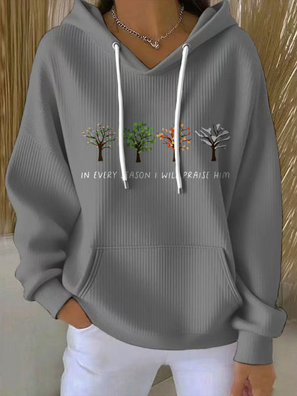 Women's Thanksgiving Autumn Pumpkin Printed Hoodie