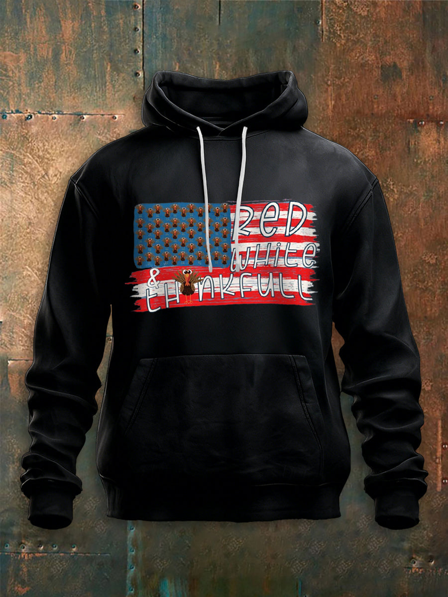 Men's Thanksgiving Loose Long Sleeve Hoodie