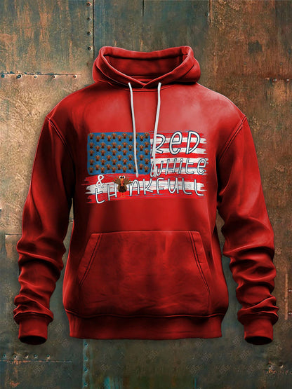 Men's Thanksgiving Loose Long Sleeve Hoodie