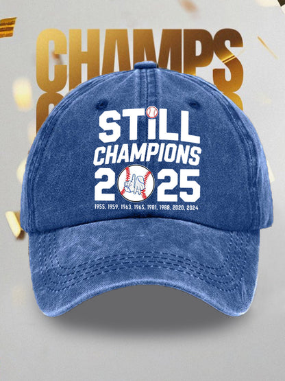 Unisex Baseball Still Champions 2025 Print Hat