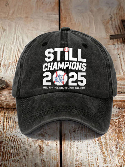 Unisex Baseball Still Champions 2025 Print Hat