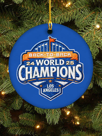 Baseball World Series Champions 2025 Print  Printed  Acrylic Decorative Ornament