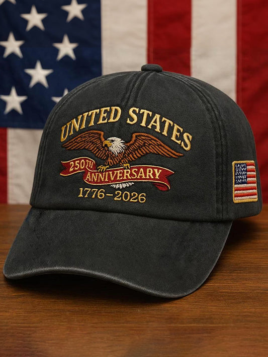 Unisex United States 250th Anniversary Embroidered Hat