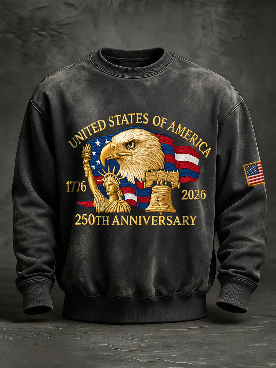 Men's United States of America 250th Anniversary Print Sweatshirt