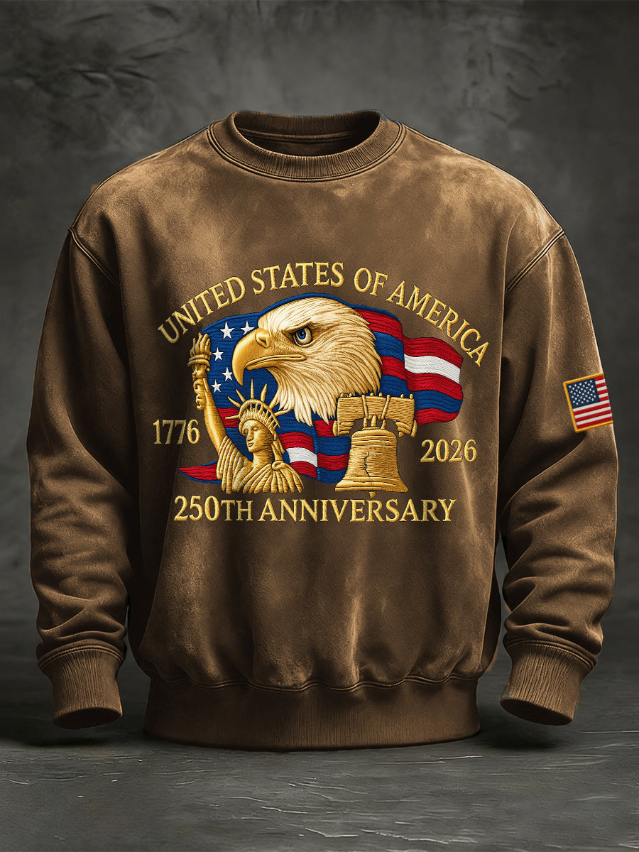 Men's United States of America 250th Anniversary Print Sweatshirt