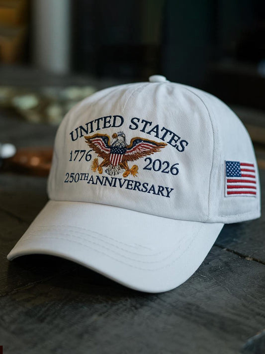 Unisex USA 250th Anniversary Embroidered Hat