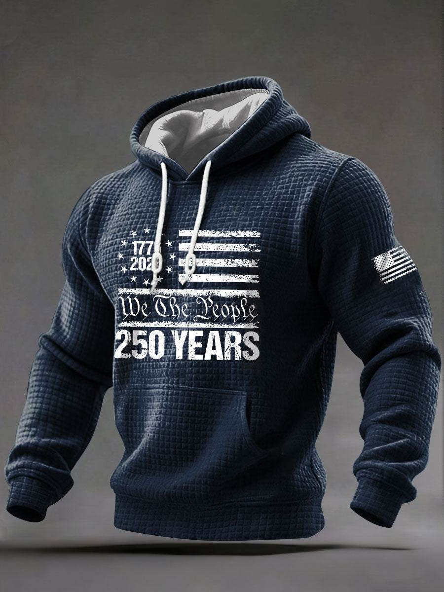 Men's United States 250 Years Printed Casual Hoodie