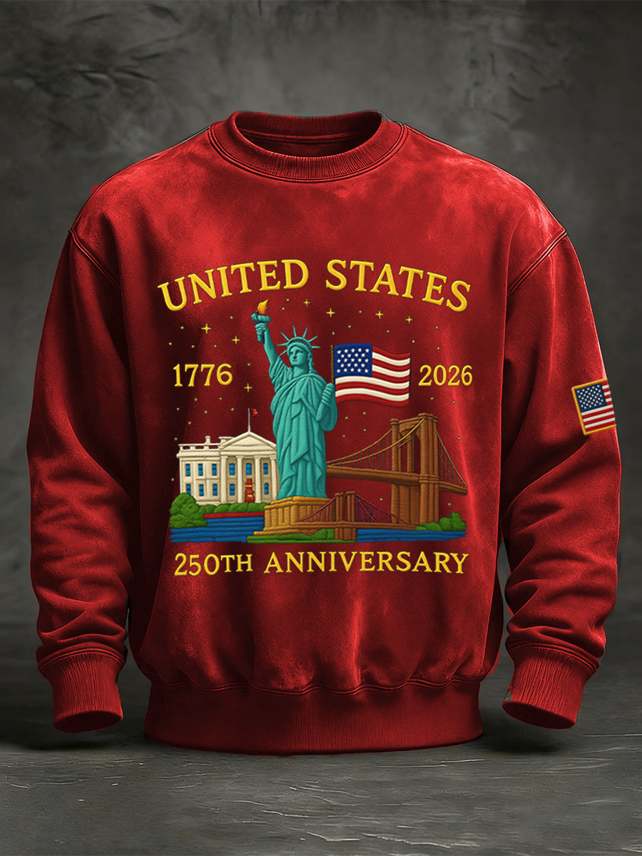 Men's United States 250th Anniversary Print Sweatshirt
