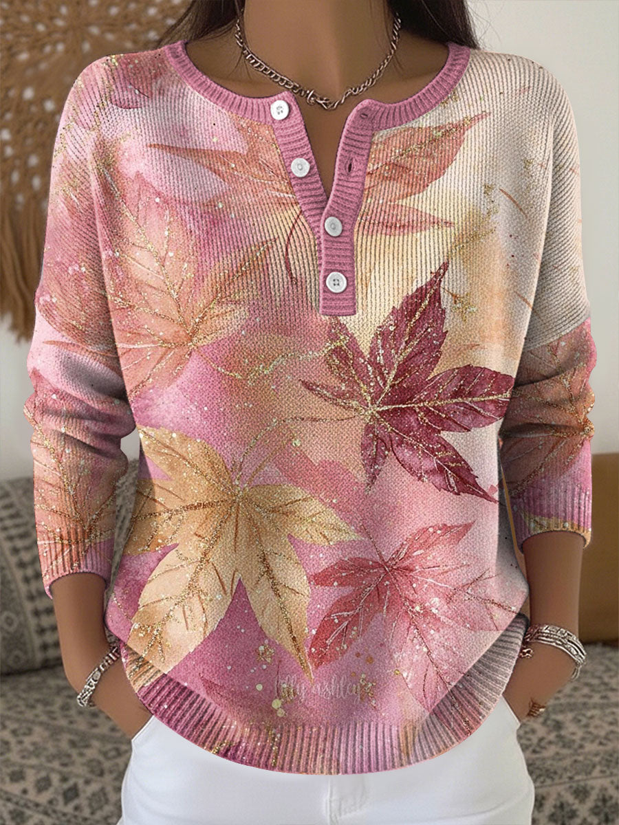 Women‘s Breast Cancer Awareness Print Long-sleeve Cardigan