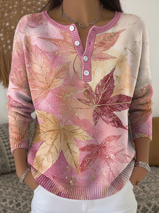 Women‘s Breast Cancer Awareness Print Long-sleeve Cardigan