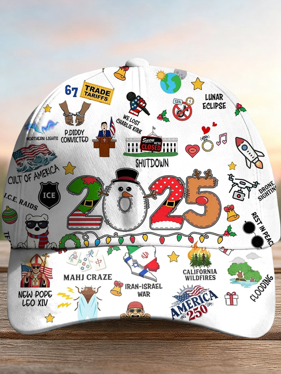 Unise x2025 Funny Cute Year to Remember Commemorative Cap