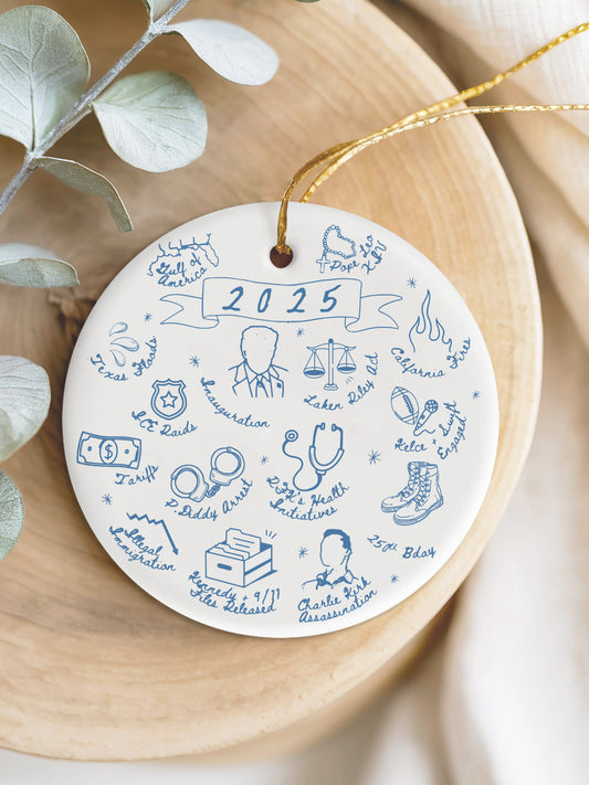 2025 Funny Cute Year to Remember Commemorative Acrylic Decorative Ornament