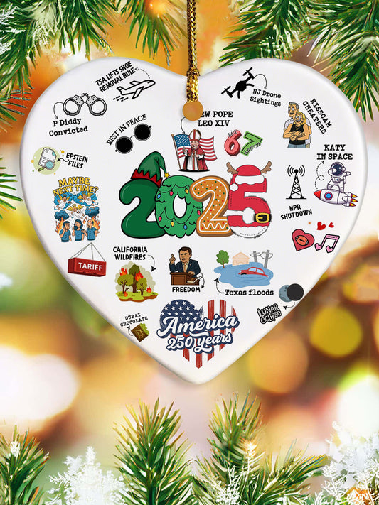 2025 Funny Cute Year to Remember Commemorative Acrylic Decorative Ornament