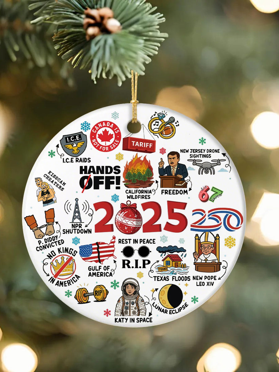 2025 Funny Cute Year to Remember Commemorative Acrylic Decorative Ornament
