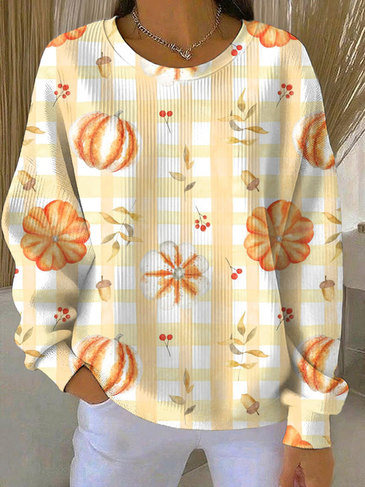 Women's Thanksgiving Print Casual Sweatshirt