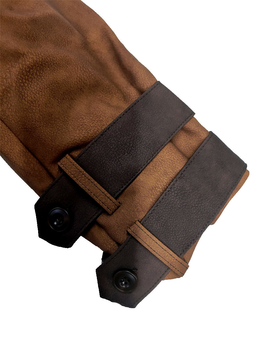 Men's Retro Textured Warm Outdoor Jacket