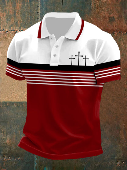 Men's short sleeve polo shirt