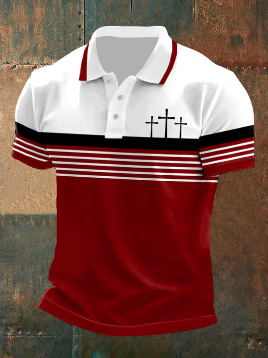 Men's short sleeve polo shirt
