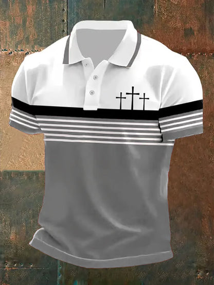 Men's short sleeve polo shirt