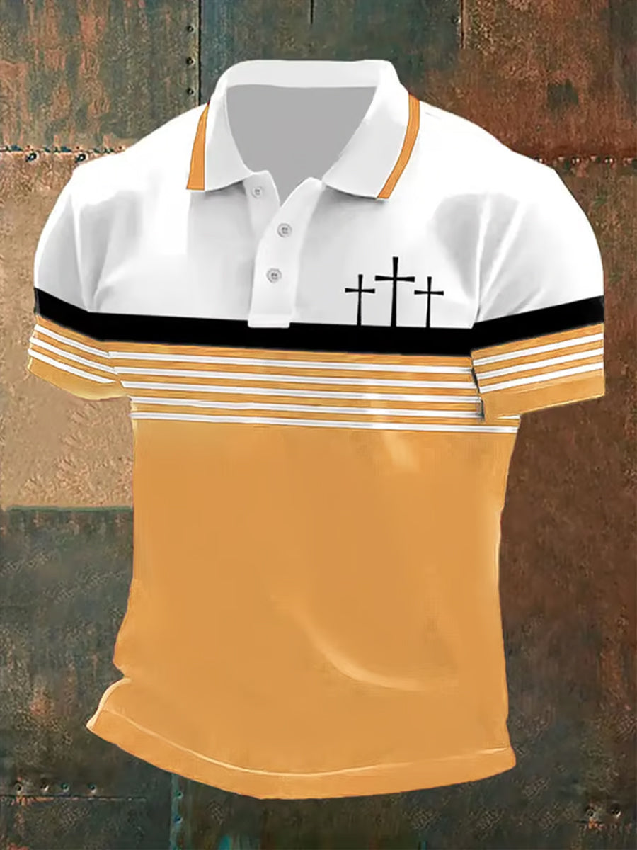 Men's short sleeve polo shirt