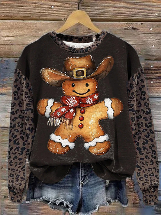 Women's Merry Christmas Art Printed Sweatshirt