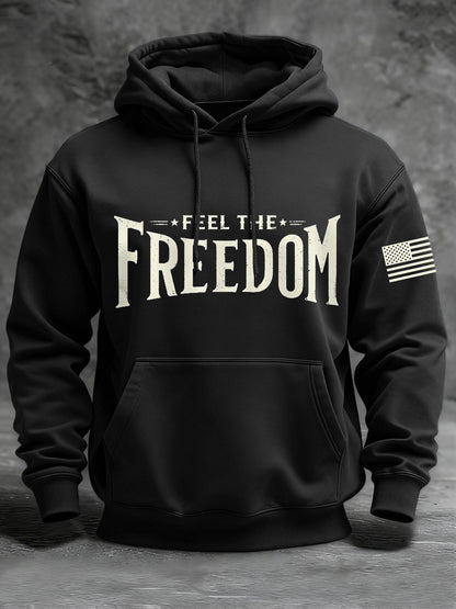 Men's Feel The Freedom Print Hoodie