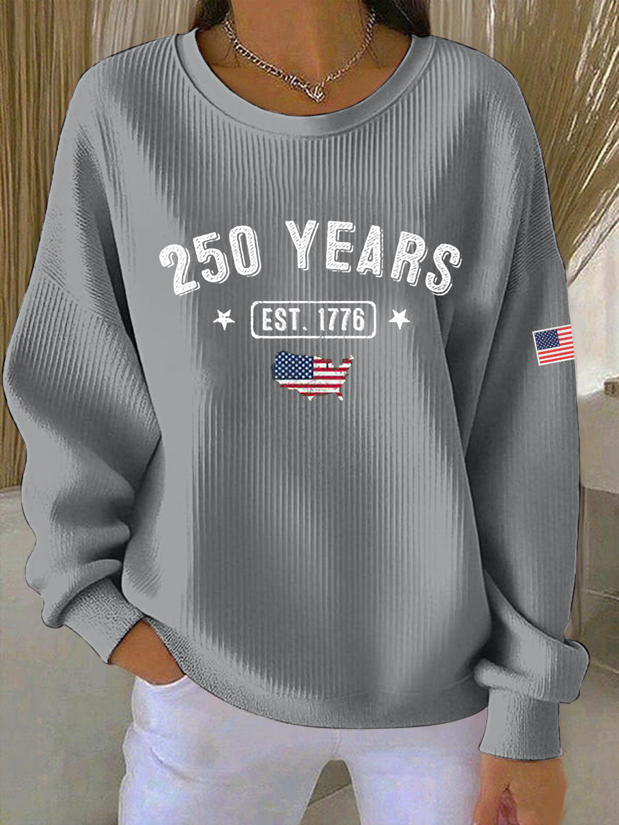 Women's 250 Printed Casual Sweatshirt