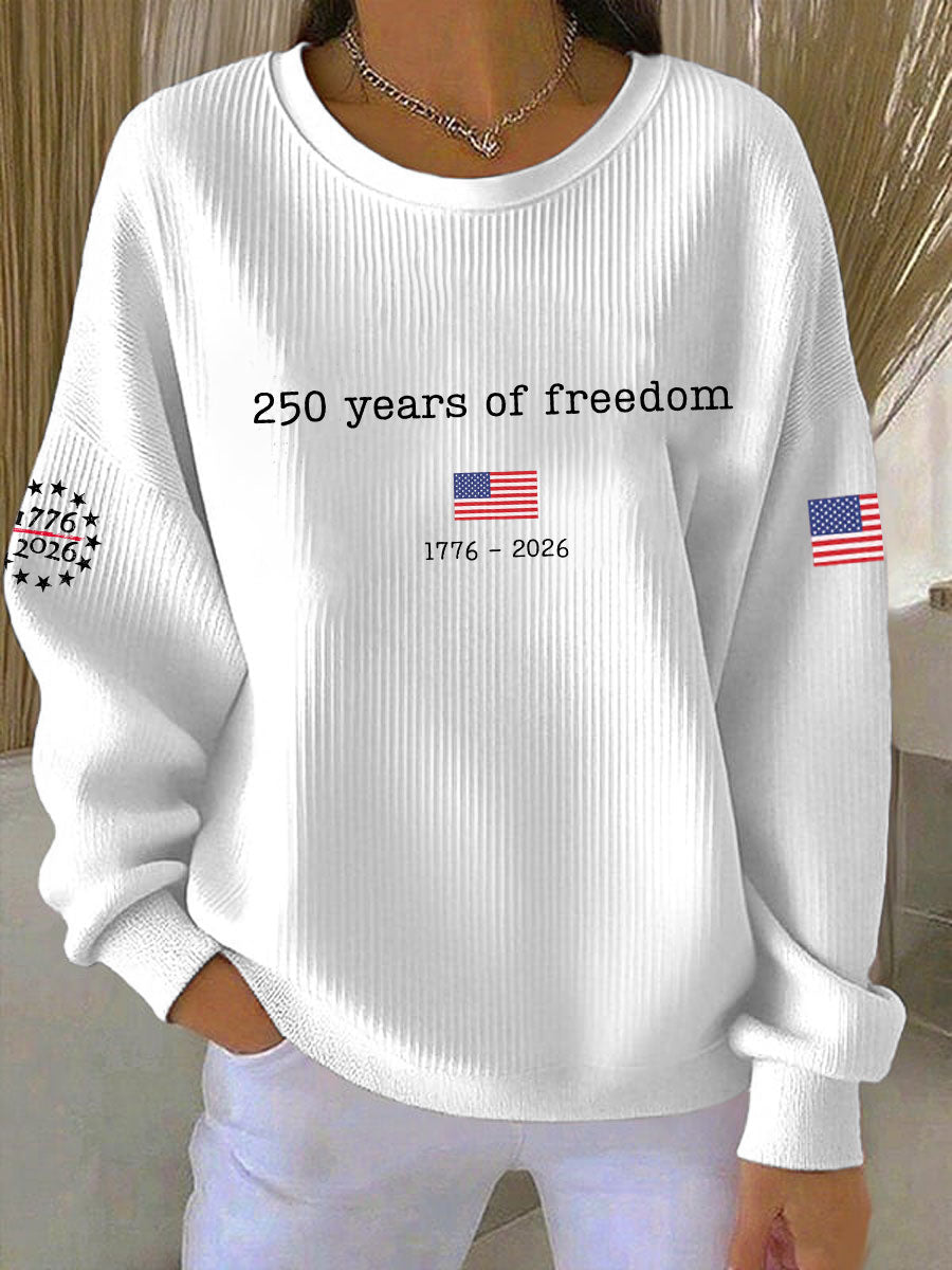 Women's  250th Anniversary Printed Casual Sweatshirt